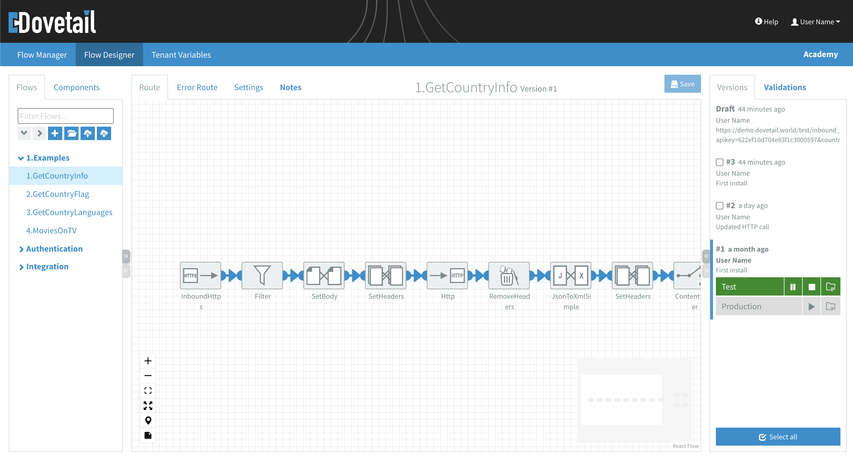 Flow designer