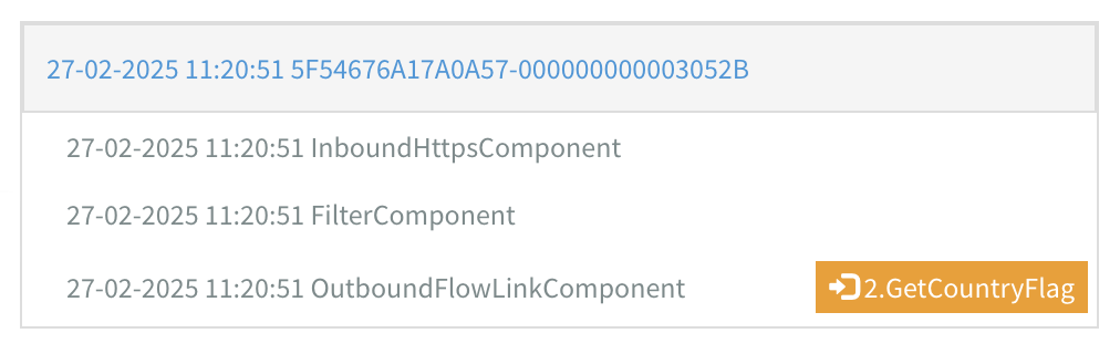 Flow tracing start flow