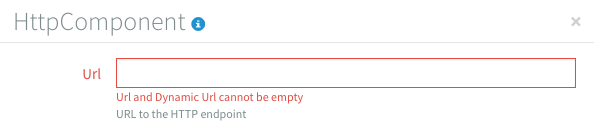 Component properties dialog invalid