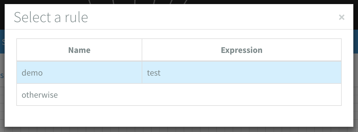 Example of dialog when connecting the Content Router component to other components