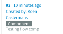 Flow Component version