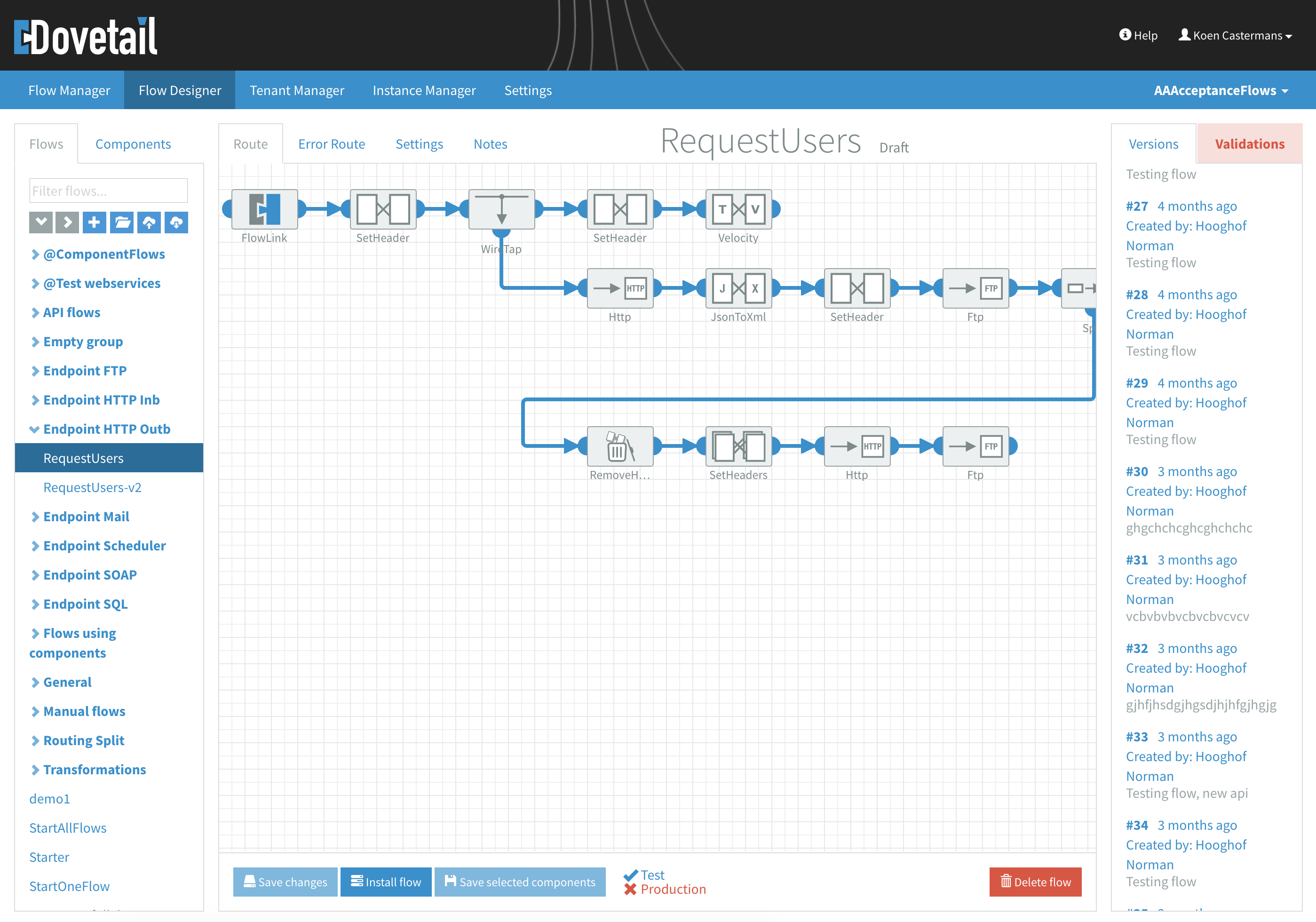 Flow designer