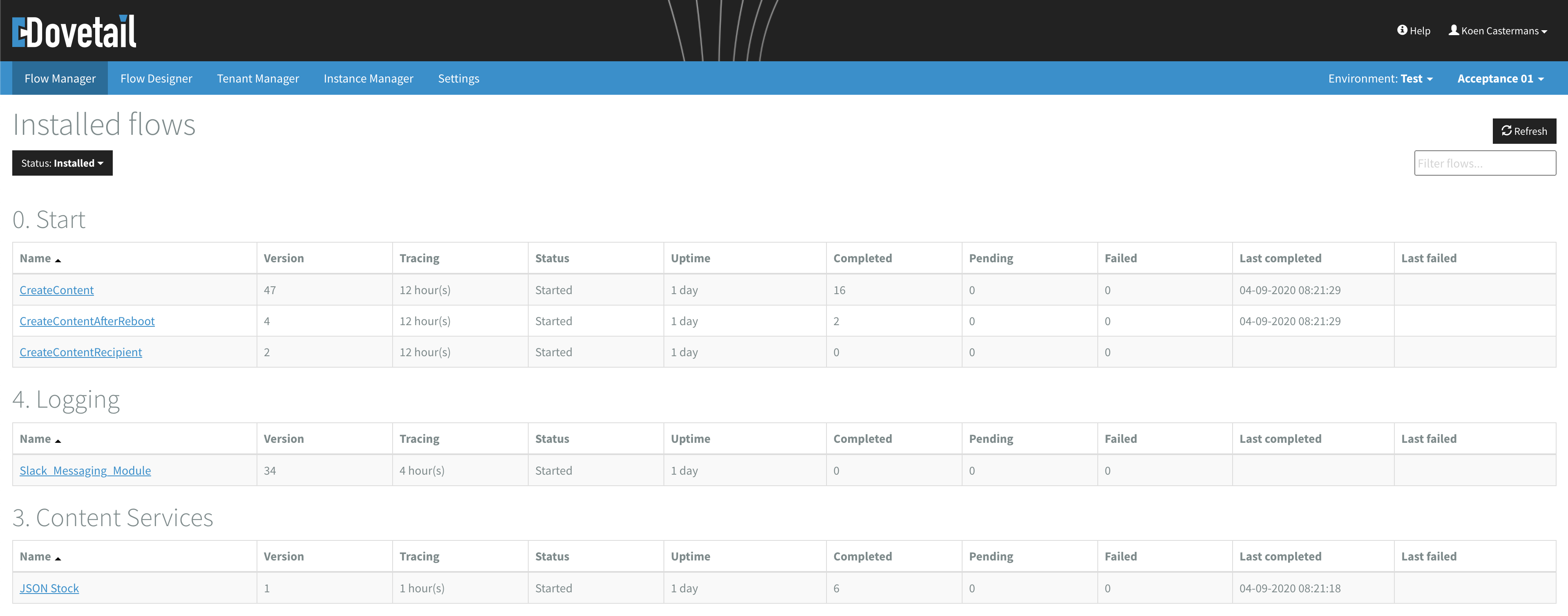 Flow manager overview