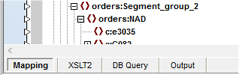 Mapping tab